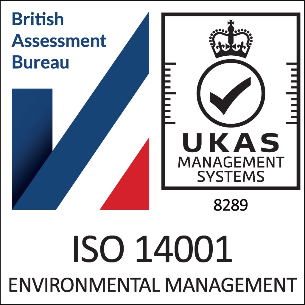 ISO 14001 environmental management, UKAS accredited